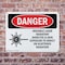 Signmission Radiation & Laser Sign, 18 in H x 24 in W, Plastic, Rectangle OS-2PACK-DS-P-1824-L-1377 - alternate 3